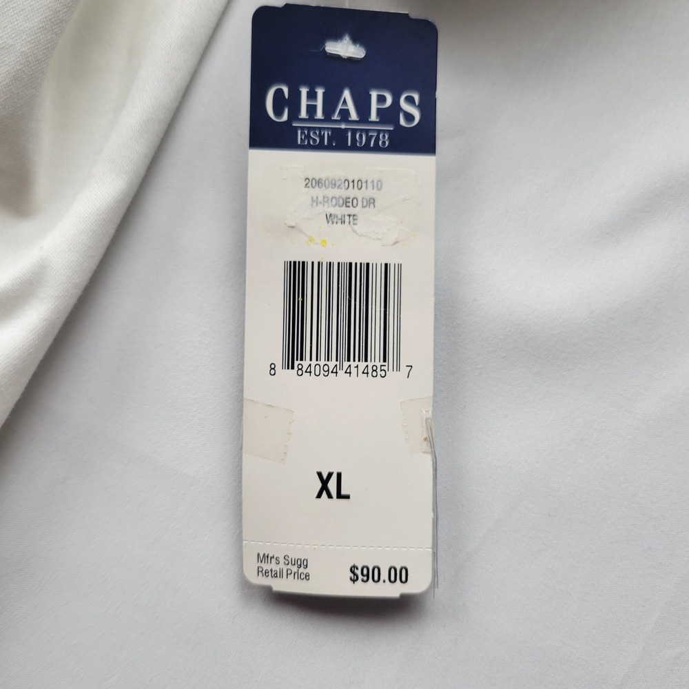 Chaps White Short Sleeve Button Front Jacket Women's XL - Picture 2 of 5